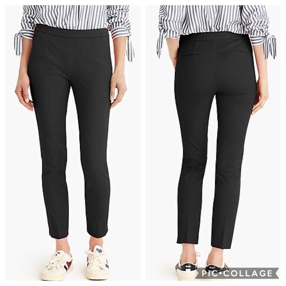 J Crew Martie Slim Crop Pant in Bi-Stretch Cotton